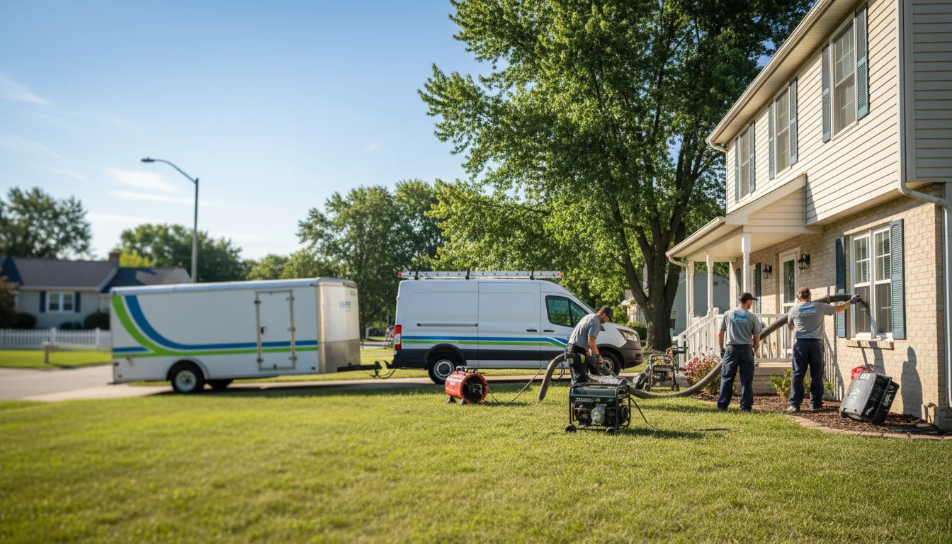 Flooded Basement Restoration And Cleanup With Repair in Derby, IA near me